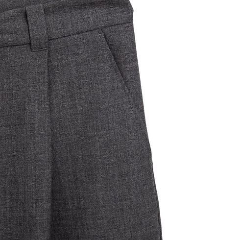 Studio Nicholson Tuck Tropical Wool Pant Tarmac 787 Degli Uberti